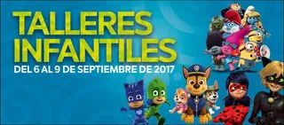 Talleres infantiles con personajes animados durante las Ferias en el centro comercial El Tormes