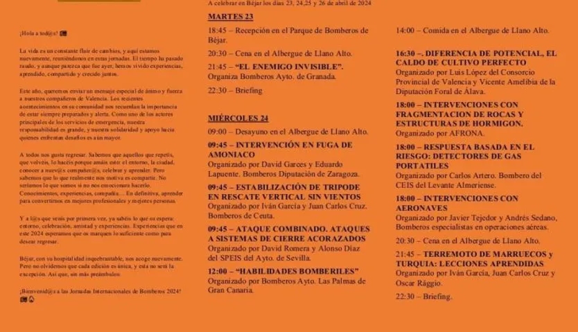 Jornadas de Bomberos en Béjar