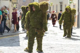 Fiestas del Corpus en Béjar: Procesión de los Hombres de musgo