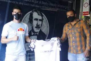 Presentación Nacho López con el Salamanca CF UDS