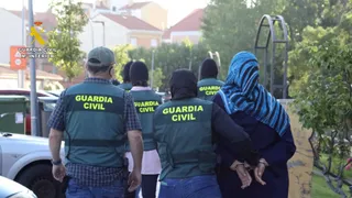 Detención en Valladolid. Foto en ICAL de la Guardia Civil