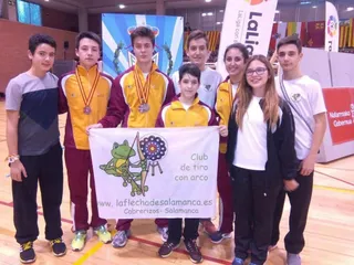 Daniel García, subcampeón de España cadete de tiro con arco