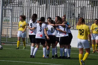Las jugadoras charras celebran un gol de Lama.