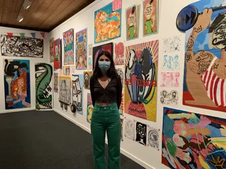 María Domínguez presenta su exposición “Bienvenidos al circo”.