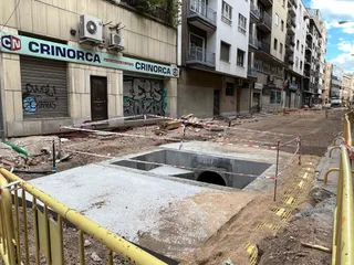 Obras. Foto de archivo