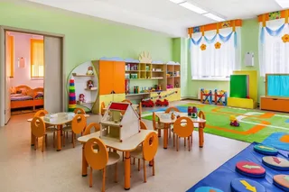 Sala de una guardería. Foto de archivo.