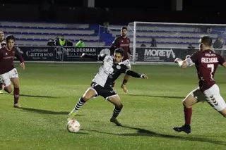 Blázquez y Álex González, en el partido del Reina Sofía | FOTO SALAMANCA24HORAS.COM