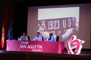 José Salinas, en el colegio San Agustín. | FOTO UNIONISTAS CF