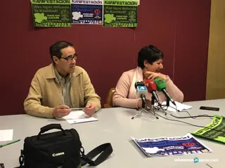 Regina Moreiro y Diego Castro, Asociación de Vecinos 'Canto Blanco'. Foto de archivo