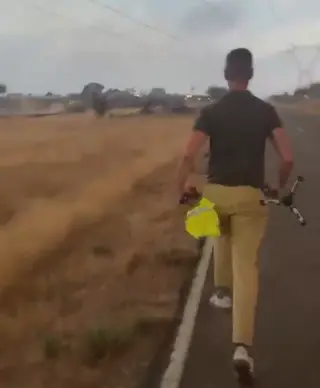 Imagen de Salamanca24horas.com, captada justo del lado contrario del incendio donde se encontraba el equipo de Antena 3