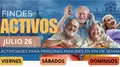 Cartel de la iniciativa 'Findes Activos' para el mes de julio - Ayuntamiento de Salamanca