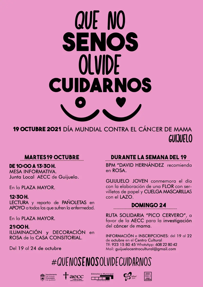 Cartel con la programación