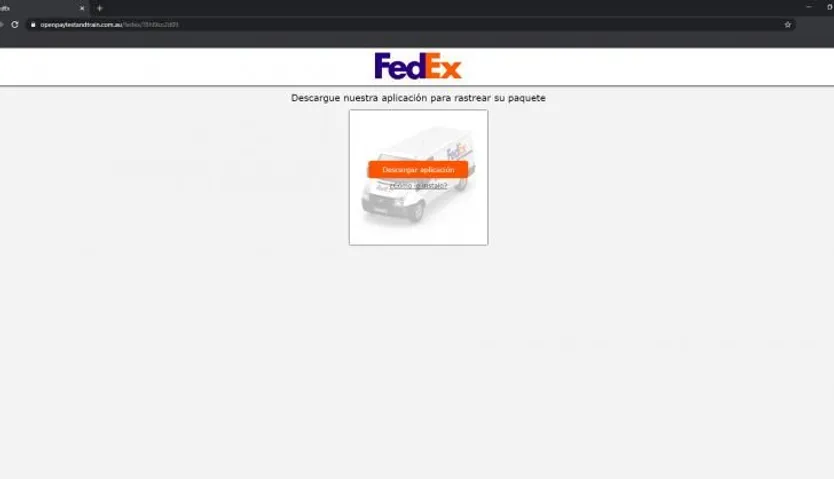 Aplicación que piden que te descargues para ser estafado