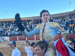 Marco Pérez en la plaza de Toros de Guijuelo