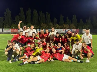 El Salamanca FF celebra la victoria ante el Atlético Lince | FOTO SALAMANCA FF
