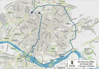 Cortes de tráfico XIV Carrera Civico Militar | Ayuntamiento de Salamanca