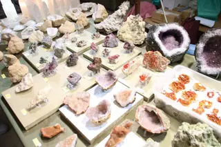 Inauguración de la feria de minerales