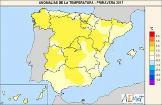 La primavera fue casi dos grados de media más calurosa que lo habitual