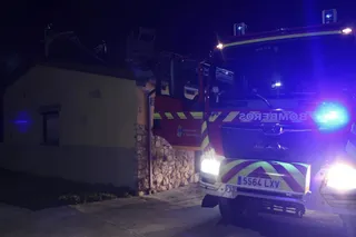 Incendio en una vivienda de madera en Morille