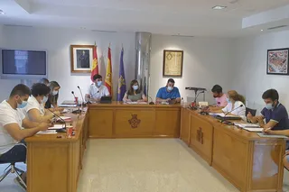 Un momento del pleno ordinario del Ayuntamiento de Peñaranda de Bracamonte