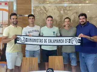 Antonio Paz, Óscar Sanz, Jon Rojo, Raúl Beneit y Miguel Ángel Sandoval | FOTO SALAMANCA24HORAS.COM