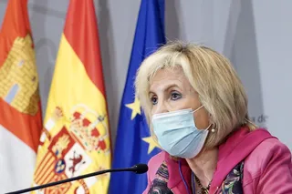La consejera de Sanidad, Verónia Casado, en la rueda de prensa de este lunes, 1 de marzo. FOTO ICAL