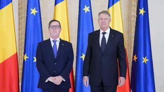 El mirobrigense José Antonio Hernández junto con Klaus Iohannis | Foto Gobierno de España