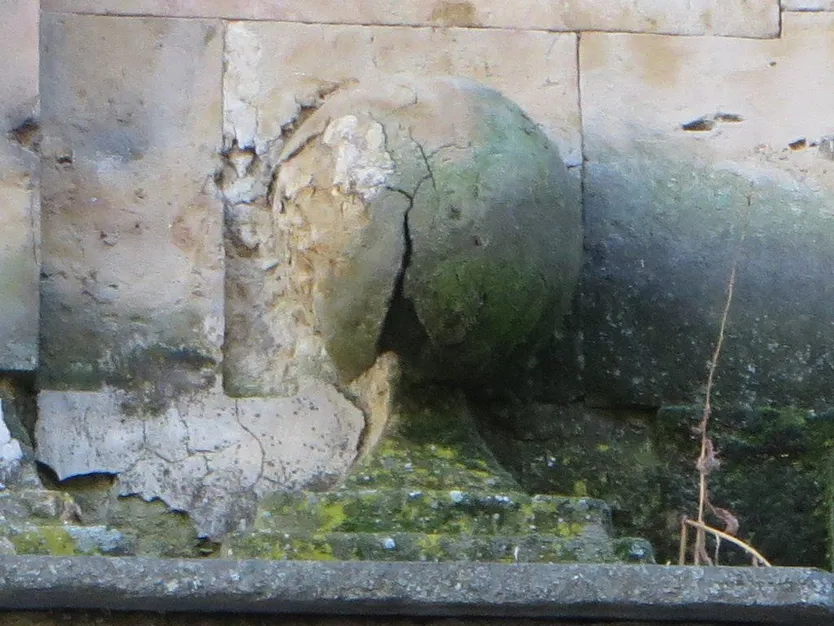 Estado del convento de las Agustinas tras las lluvias