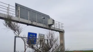 Archivo: Radar de tráfico en la A 62 en Salamanca. Foto S24H