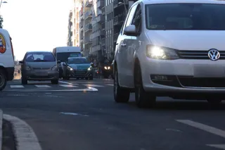 Foto de tráfico en el paseo de Canalejas