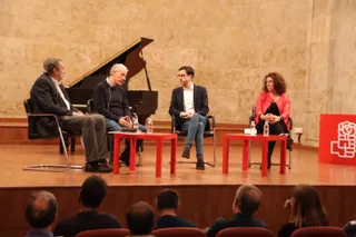 De izquierda a derecha: Pedro Pérez, Jesús Málaga, José Luis Mateos y Elvira Sánchez | Foto: Andrea M.