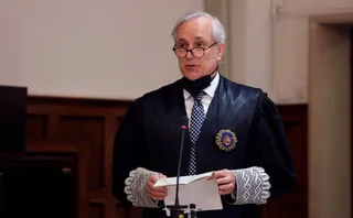 Toma de posesión el presidente de la Audiencia Provincial, José Antonio Vega, en la Audiencia de Salamanca. Foto de archivo | ICAL