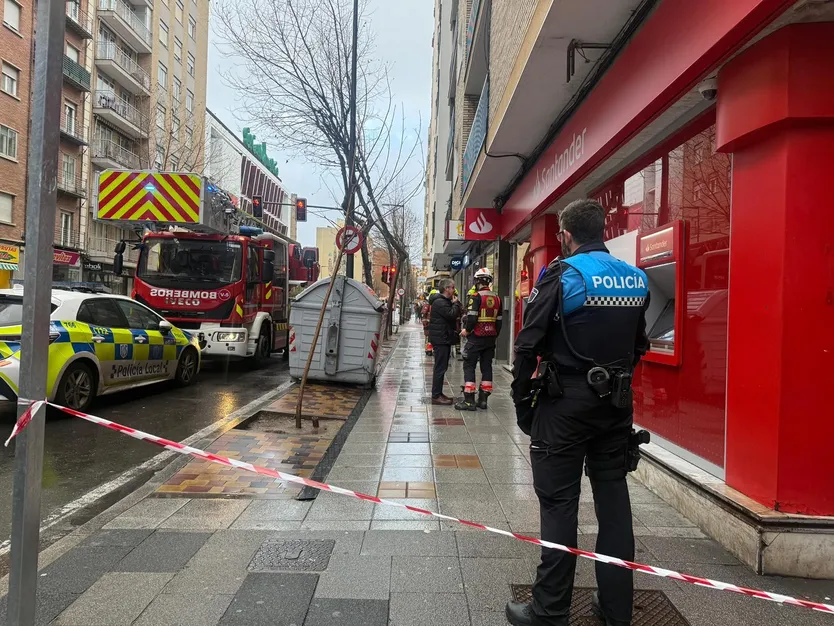 Bomberos en la intervención en María Auxiliadora