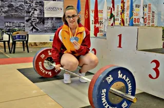 Iris Sánchez, subcampeona de España Junior de Halterofilia