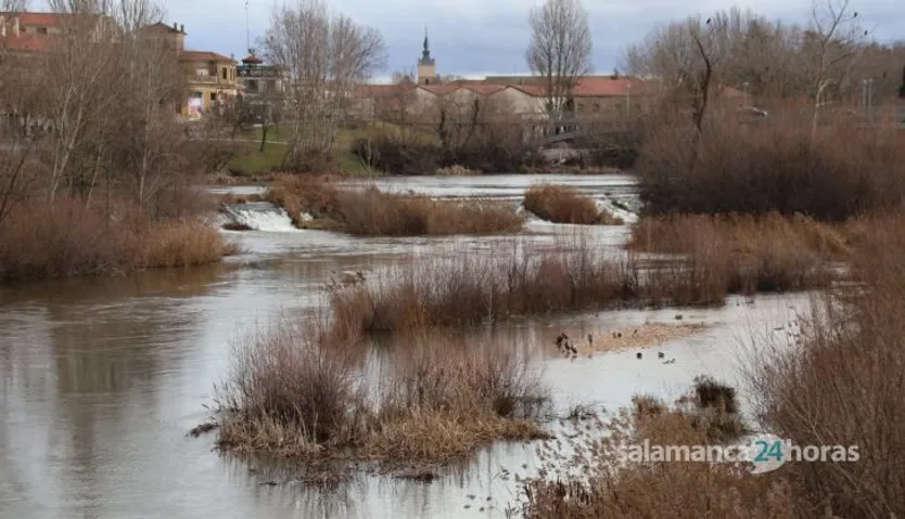 Río Tormes a su paso por Salamanca tras la
