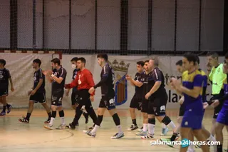 La primera plantilla del BM Salamanca durante la pasada temporada.
