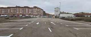 Aparcamiento provisional en el antiguo Mercasalamanca. Foto Ayuntamiento Salamanca