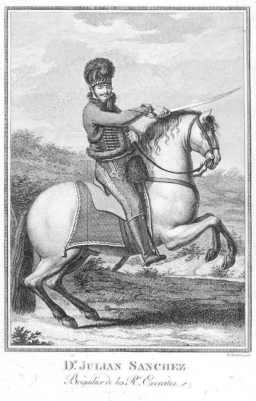 Julian Sachez El Charro, grabado de Mariano Brandi