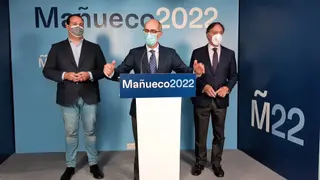 David Mingo, Javier Iglesias y Carlos García Carbayo