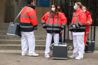 Reparto de las primeras dosis de la vacuna
