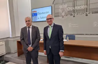 Jesús María Ortiz y Javier Iglesias en la Diputación