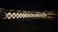 Iluminación artística nocturna en el puente de Alba de Tormes