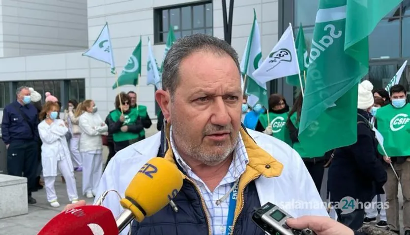 Concentración de CSIF para denunciar “el caos sanitario”, 2 de febrero de 2023. Fotos S24H (12)