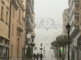 Niebla durante la mañana del 14 de noviembre en Salamanca. Foto Andrea M