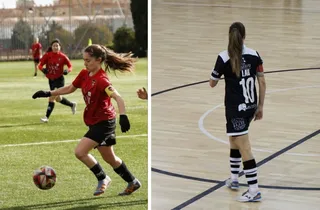Luna Ruano y Laura Bustos: capitanas del Salamanca FF y del C.D. Salamanca Fútbol Sala Femenino