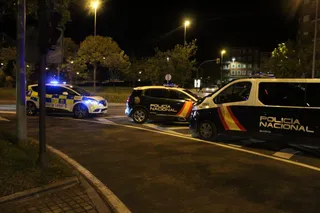 Policía Nacional y Local en la glorieta San Juan Bosco. Foto S24H