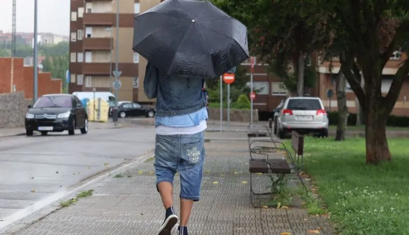 Aguacero en la tarde de este sábado en Salamanca 2