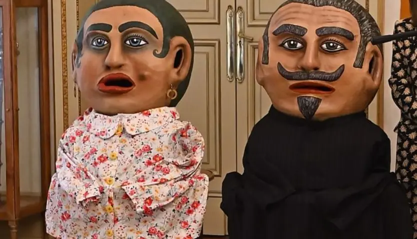 Cabezudos de la lechera y el Padre Lucas 