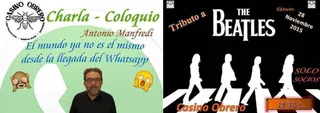 Los periodistas Antonio Manfredi y Eduardo Sánchez Dorado, protagonistas esta semana en el Casino Obrero