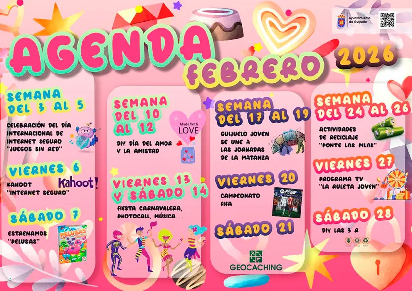 Agenda joven de Guijuelo para febrero de 2026